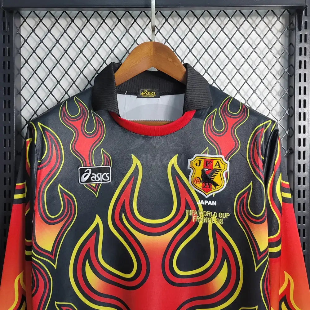 Japan Goalkeeper Final Kit Retro Long Sleeves 98 Football Jersey