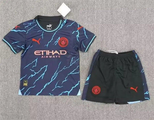 Manchester City Away Kit Kids 23/24 Football Jersey