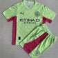 Manchester City Gk Kit Light Green Kids 23/24 Football Jersey