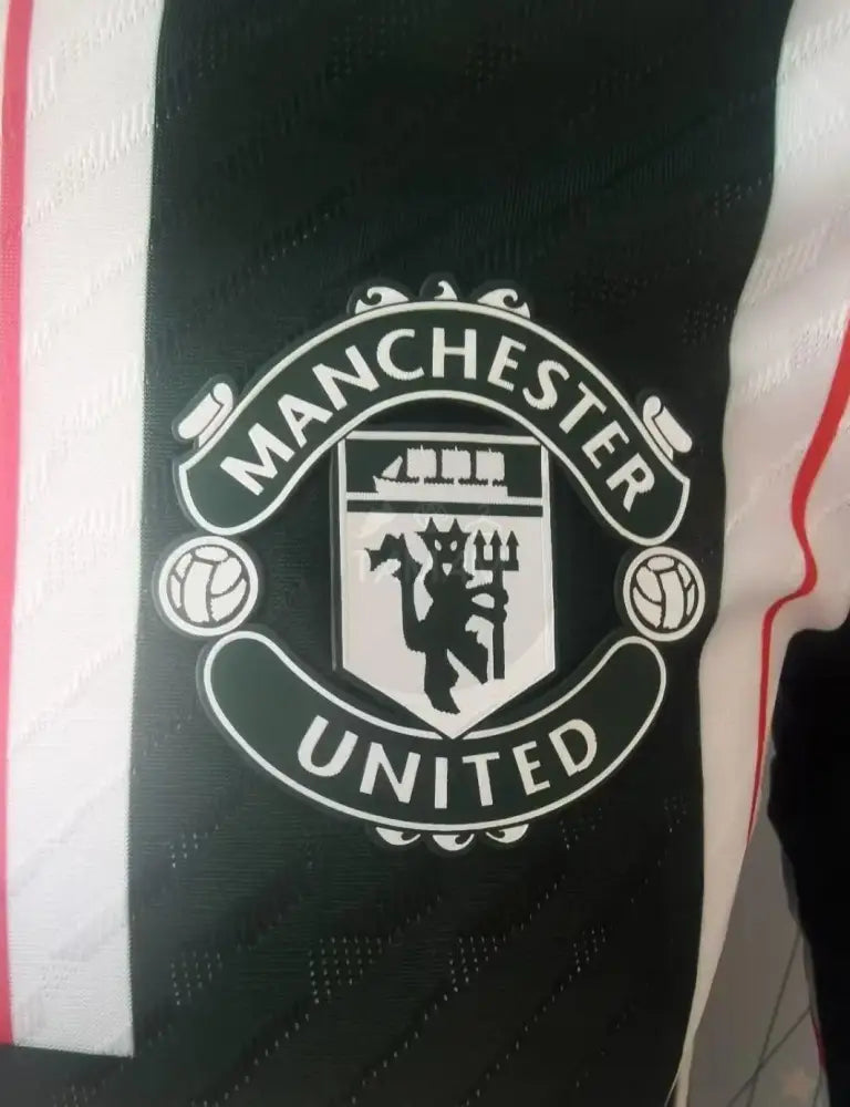 Manchester United Away Kit 23/24 Long Sleeves Player Version Sleeves Football Jersey