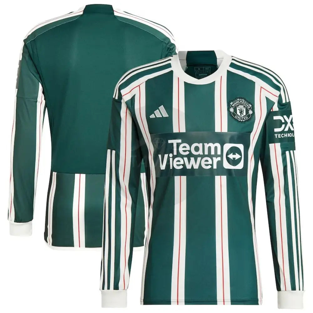 Manchester United Away Kit Long Sleeves 23/24 Football Jersey