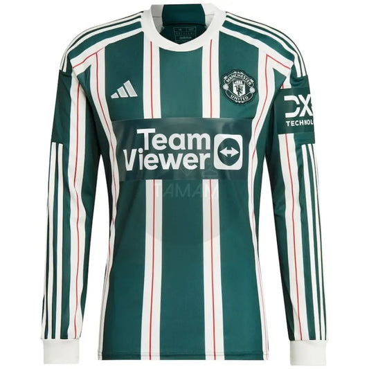 Manchester United Away Kit Long Sleeves 23/24 Football Jersey