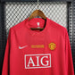 Manchester United Home Kit Retro Long Sleeves 07/08 Final Moscow Football Jersey