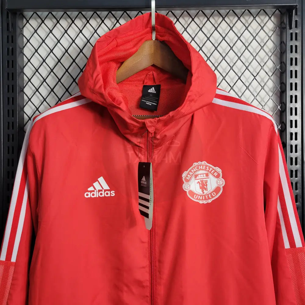 Manchester United Red And White Windbreaker 23/24