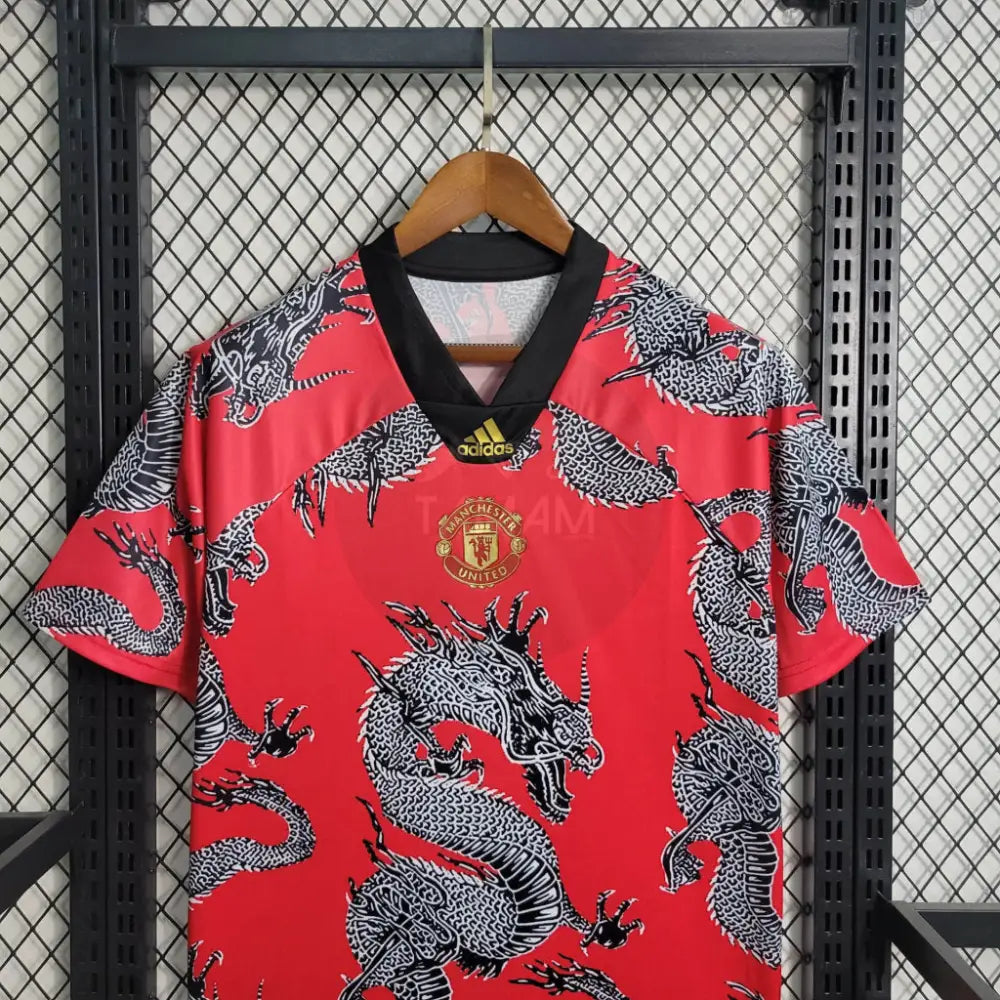 Manchester United Spring Festival China Dragon Special Edition Kit 19/20 Retro Football Jersey