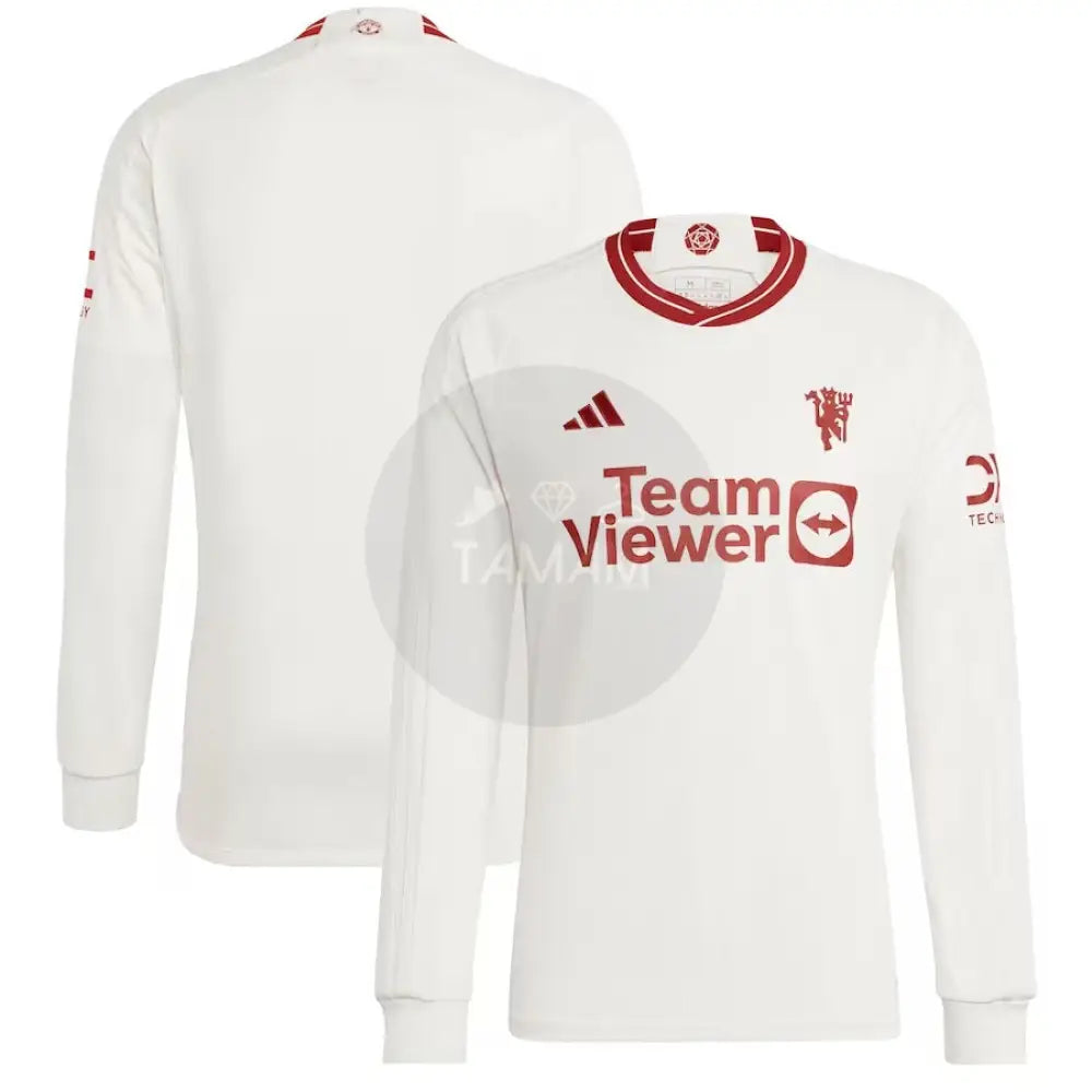 Manchester United Third Kit Long Sleeves 23/24 Football Jersey