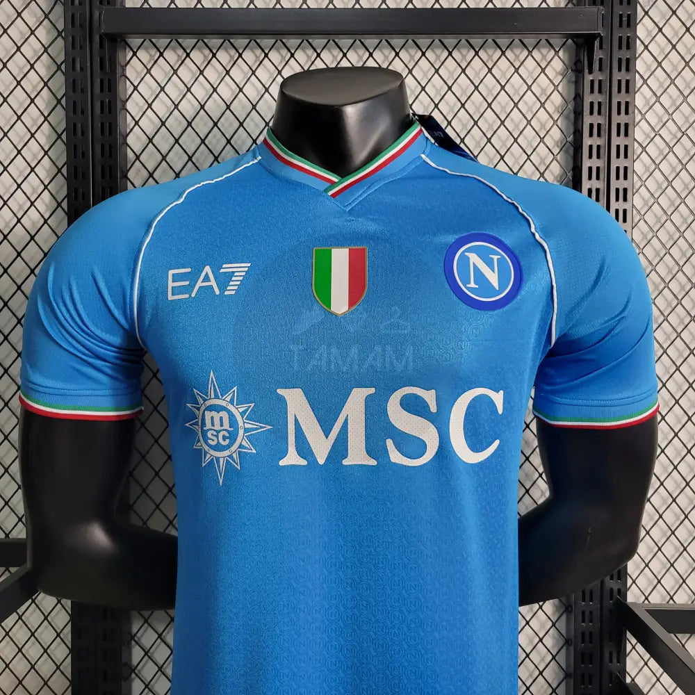 Napoli Home Kit Player Version 23/24 Football Jersey