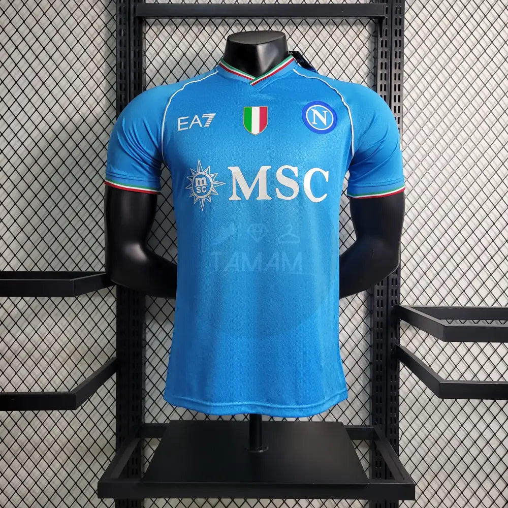 Napoli Home Kit Player Version 23/24 Football Jersey