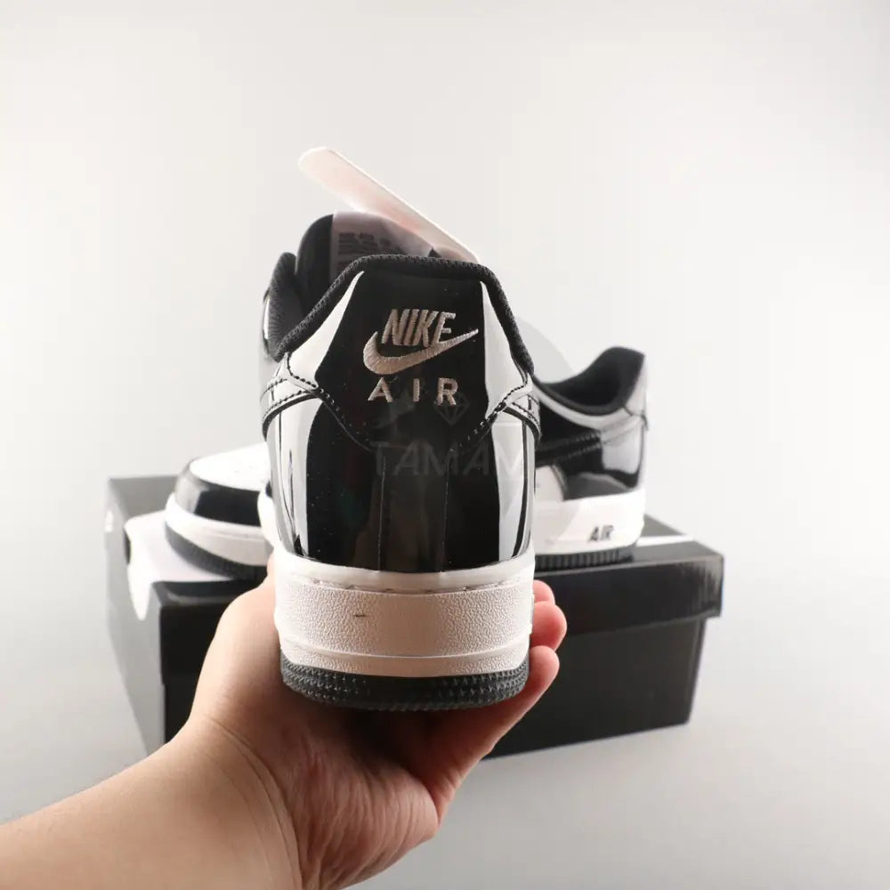 Nike Air Force 1 Low 07 Patent Leather Black & White Sneakers