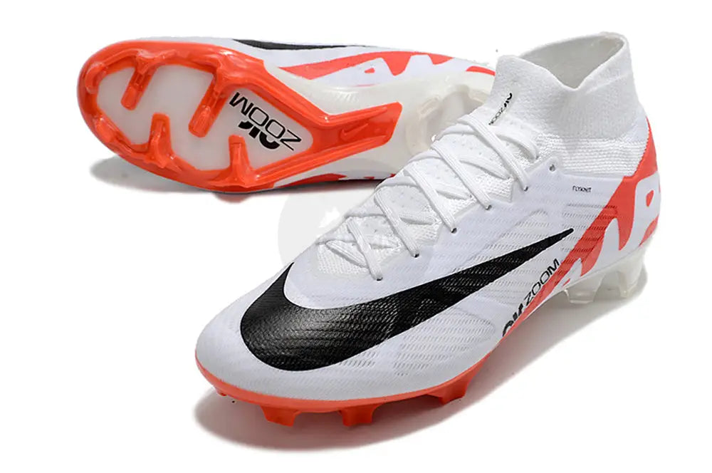 Nike soccer cleats white and orange best sale