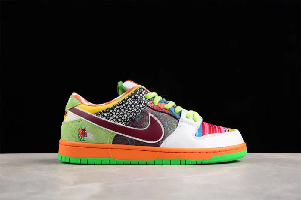 Nike Dunk White/Pink/Gold/Black/Orange Shoes