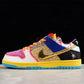 Nike Dunk White/Pink/Gold/Black/Orange Shoes