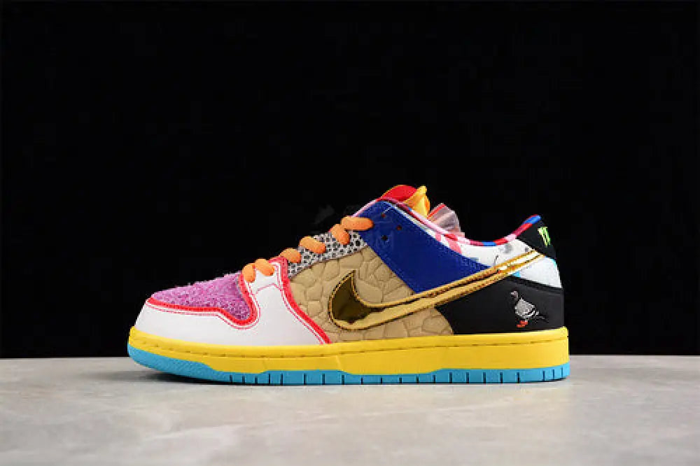 Nike Dunk White/Pink/Gold/Black/Orange Shoes