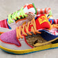 Nike Dunk White/Pink/Gold/Black/Orange Shoes