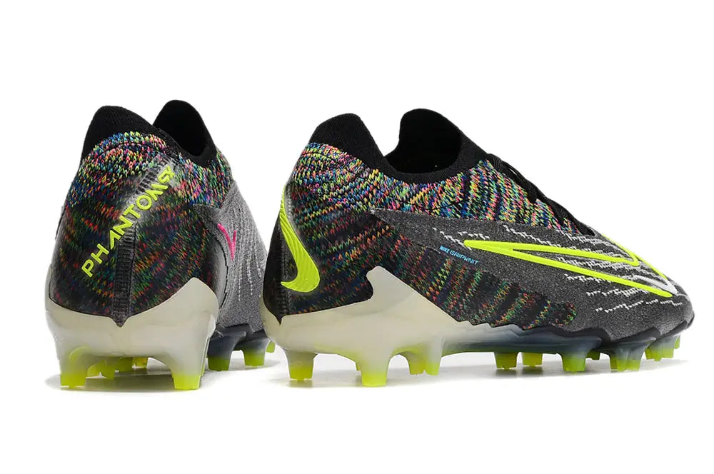 Nike Phantom Gx Elite Low - Cut Fg Fusion - Black/Volt/White/Blue Glow Soccer Cleats