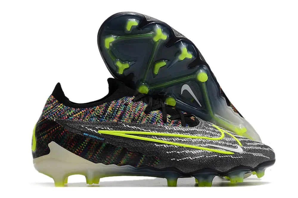 Nike Phantom Gx Elite Low - Cut Fg Fusion - Black/Volt/White/Blue Glow Soccer Cleats