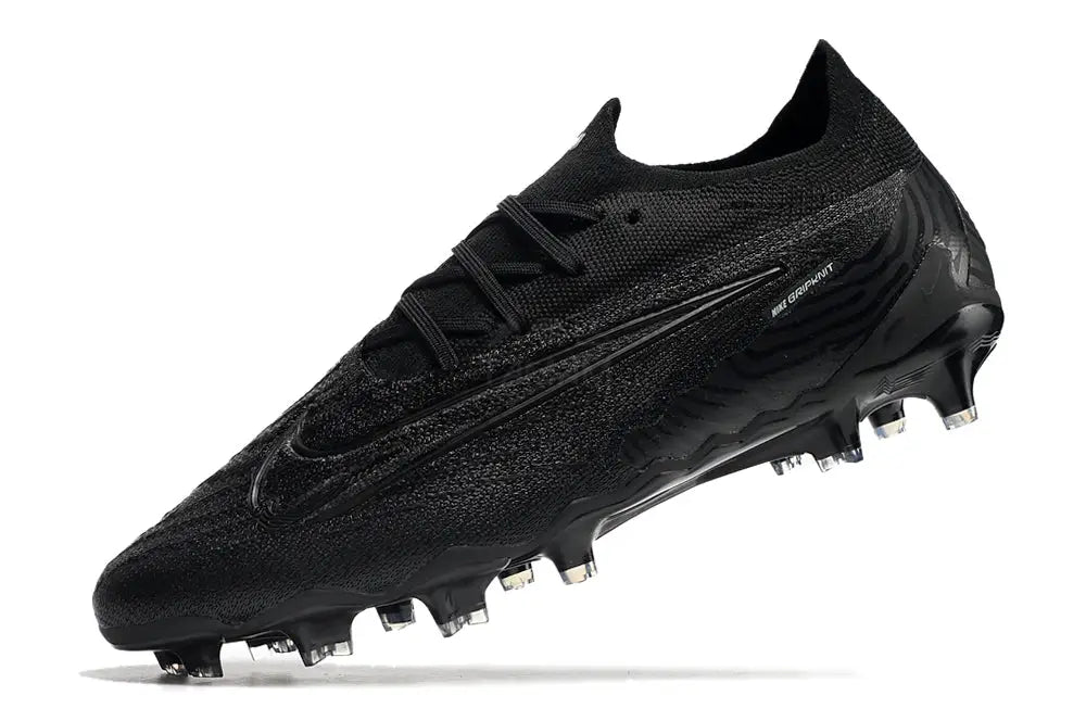 Nike Phantom Gx Elite Low Fg Custom - All Black Soccer Cleats