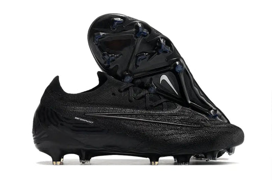 Nike Phantom Gx Elite Low Fg Custom - All Black Soccer Cleats