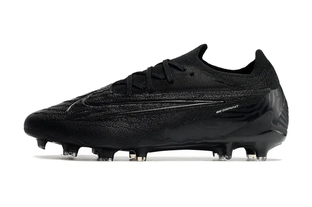 Nike Phantom Gx Elite Low Fg Custom - All Black Soccer Cleats