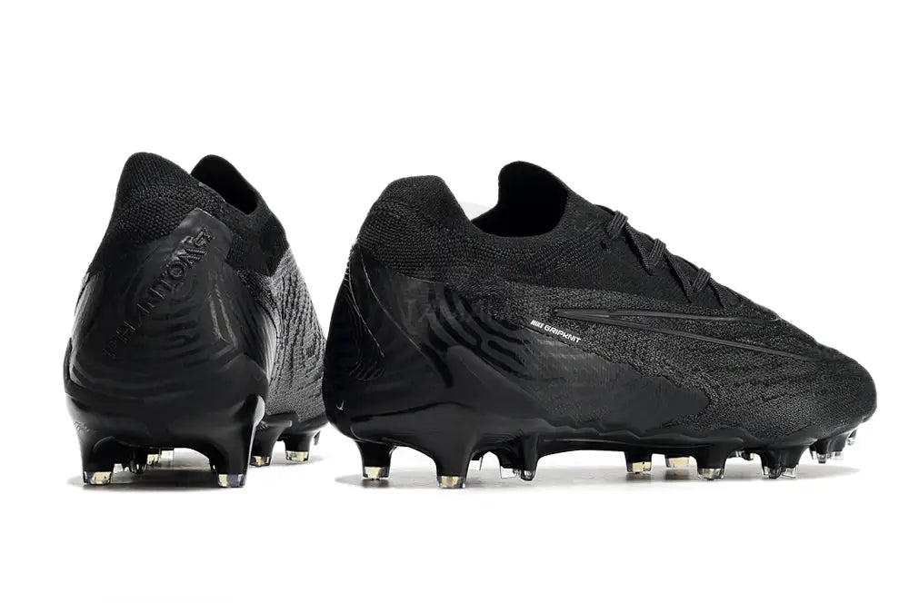 Nike Phantom Gx Elite Low Fg Custom - All Black Soccer Cleats