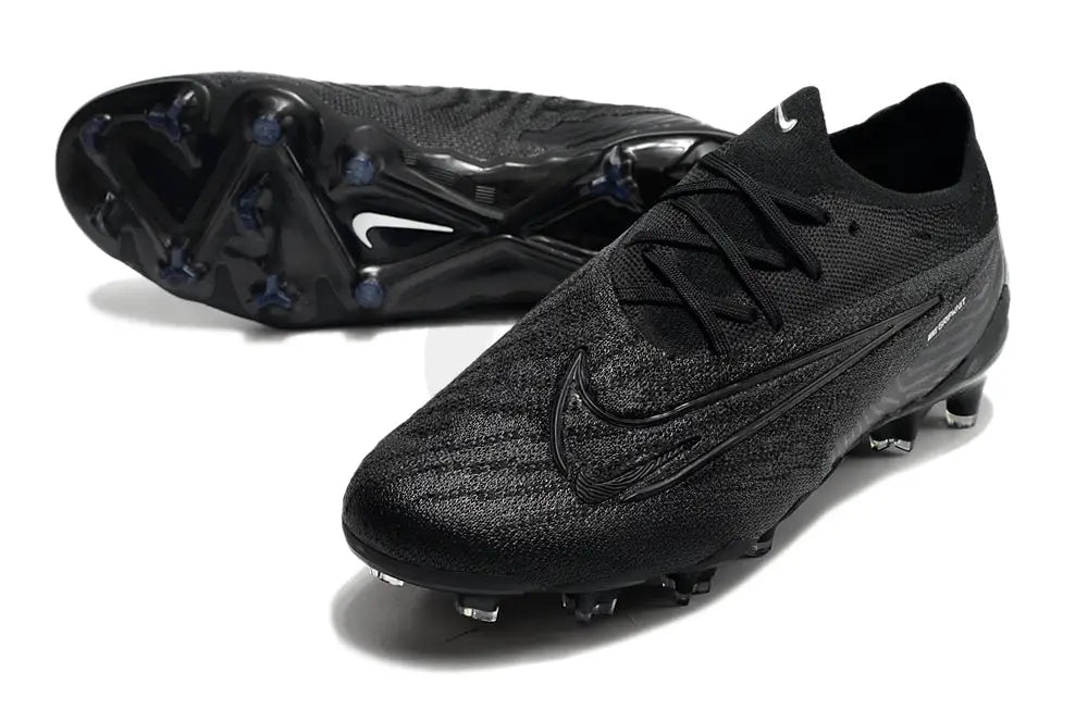 Nike Phantom Gx Elite Low Fg Custom - All Black Soccer Cleats