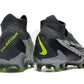 Nike Phantom Gx R9 Chrome Elite Df Fg - Black/Grey/Green Soccer Cleats