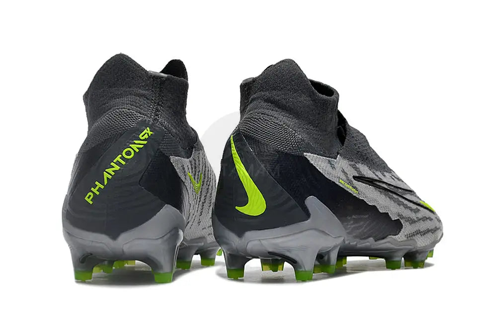 Nike Phantom Gx R9 Chrome Elite Df Fg - Black/Grey/Green Soccer Cleats