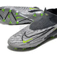 Nike Phantom Gx R9 Chrome Elite Df Fg - Black/Grey/Green Soccer Cleats