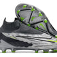 Nike Phantom Gx R9 Chrome Elite Df Fg - Black/Grey/Green Soccer Cleats