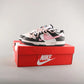 Nike Sb Dunk Low Three Hook Straps Black And White Deconstructed Drawstring Laces Shoes