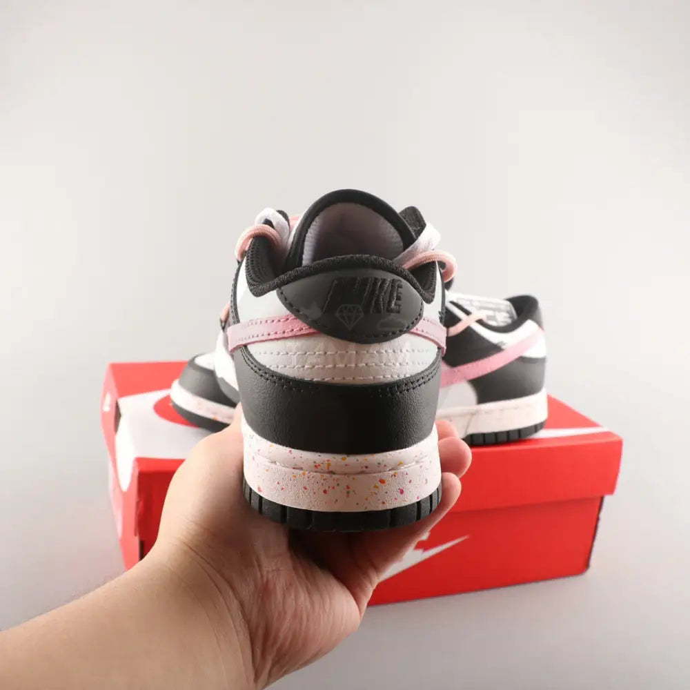 Nike Sb Dunk Low Three Hook Straps Black And White Deconstructed Drawstring Laces Shoes