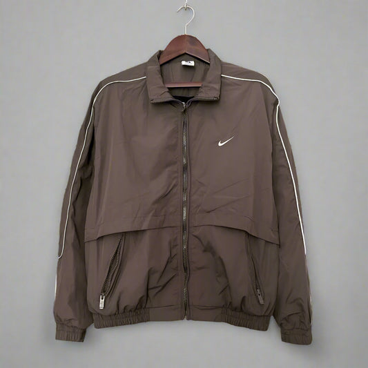 Nike Solo Swoosh Jacket Brown Windbreaker