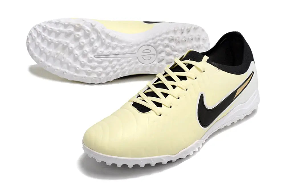 Nike Tiempo Legend 10 Pro Tf Artificial Turf - Beige/Black/White Soccer Cleats