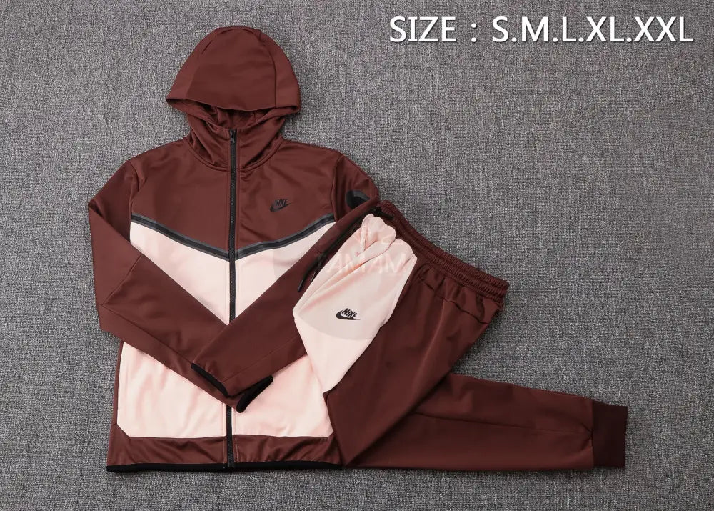 Nike Tracksuit Maroon And Baby Rose Dri - Fit