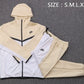 Nike Tracksuit White And Beige Dri - Fit
