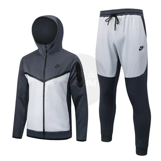 Nike Tracksuit White And Grey Dri - Fit