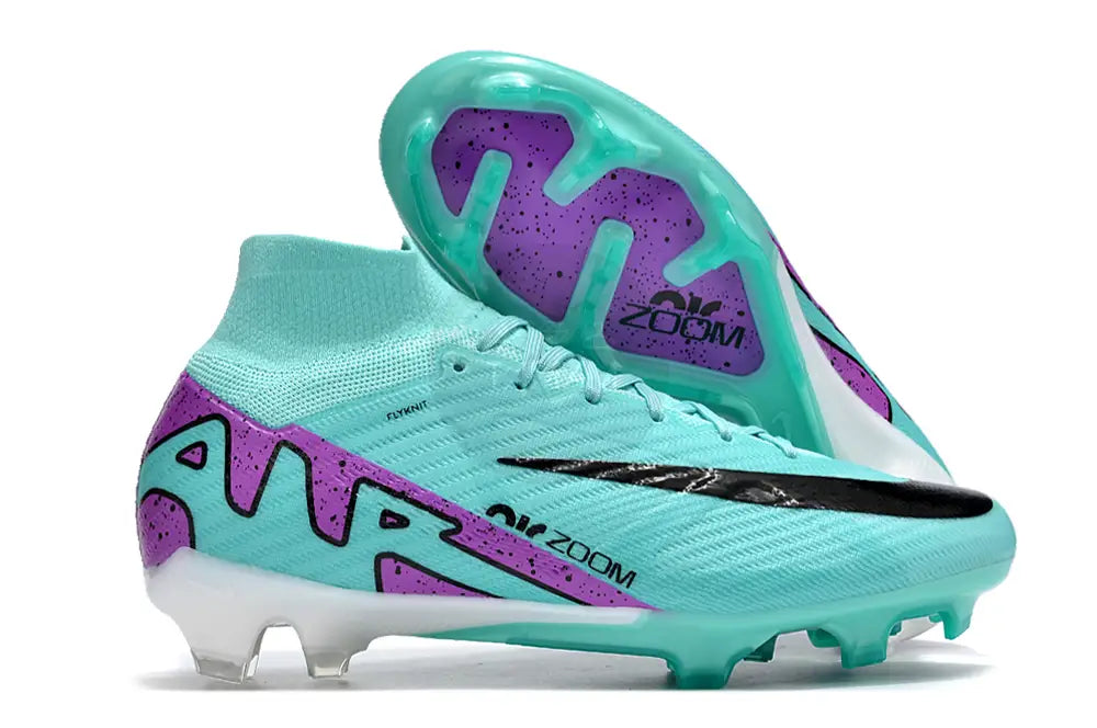 Nike Zoom Mercurial Superfly 9 Peak Ready Elite Fg - Ice Blue/Purple/Black Soccer Cleats