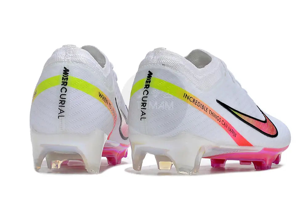 Nike Zoom Mercurial Vapor 15 Elite Fg Marcus Rashford - White/Pink Soccer Cleats