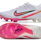 Nike Zoom Mercurial Vapor 15 Elite Fg Marcus Rashford - White/Pink Soccer Cleats