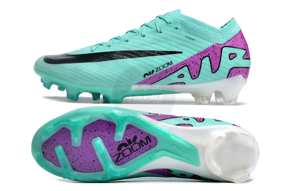 Nike Zoom Mercurial Vapor 15 Elite Fg Peak Ready Pack - Ice Blue/Purple/Black/White Soccer Cleats