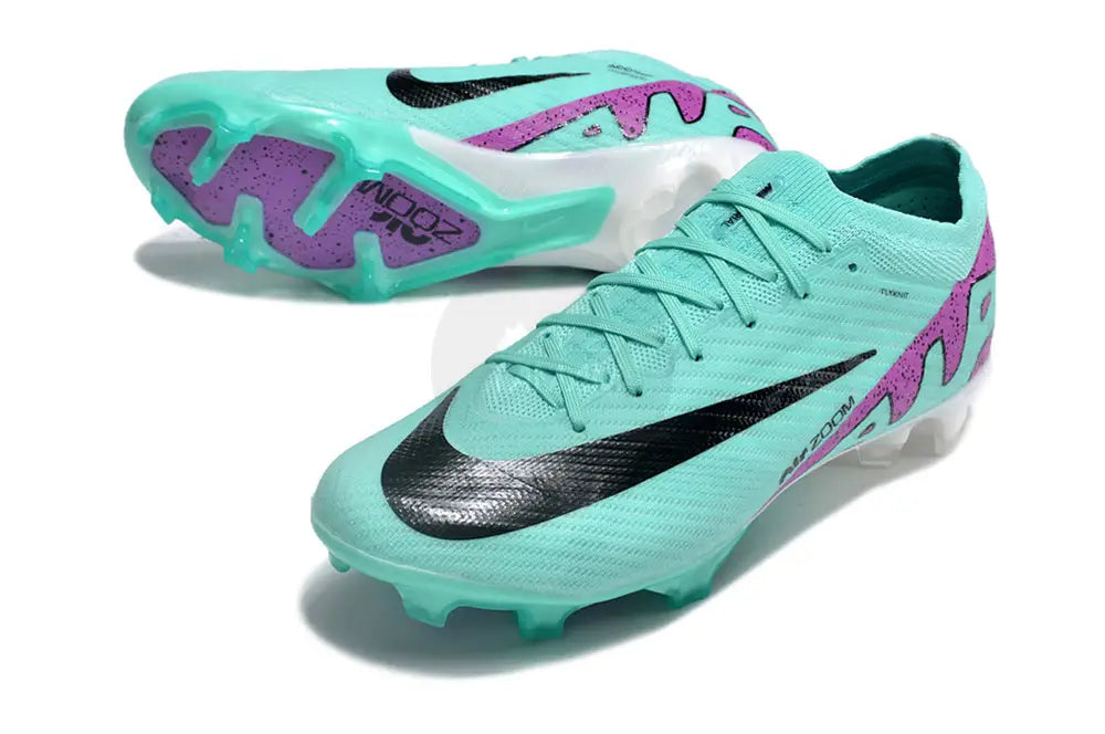 Nike Zoom Mercurial Vapor 15 Elite Fg Peak Ready Pack - Ice Blue/Purple/Black/White Soccer Cleats