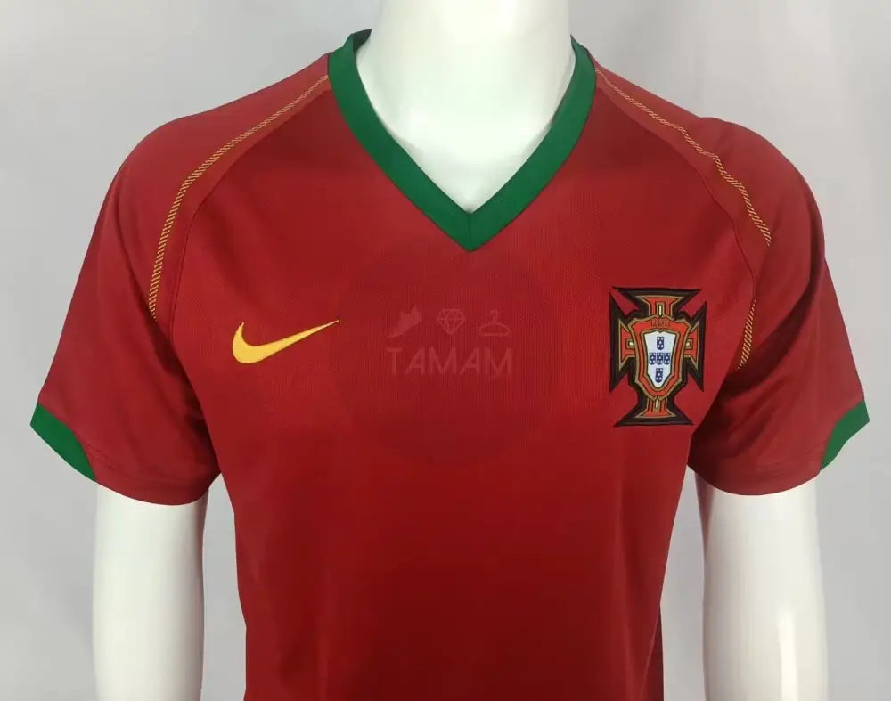 Portugal Home Kit Retro International 06/08 Football Jersey