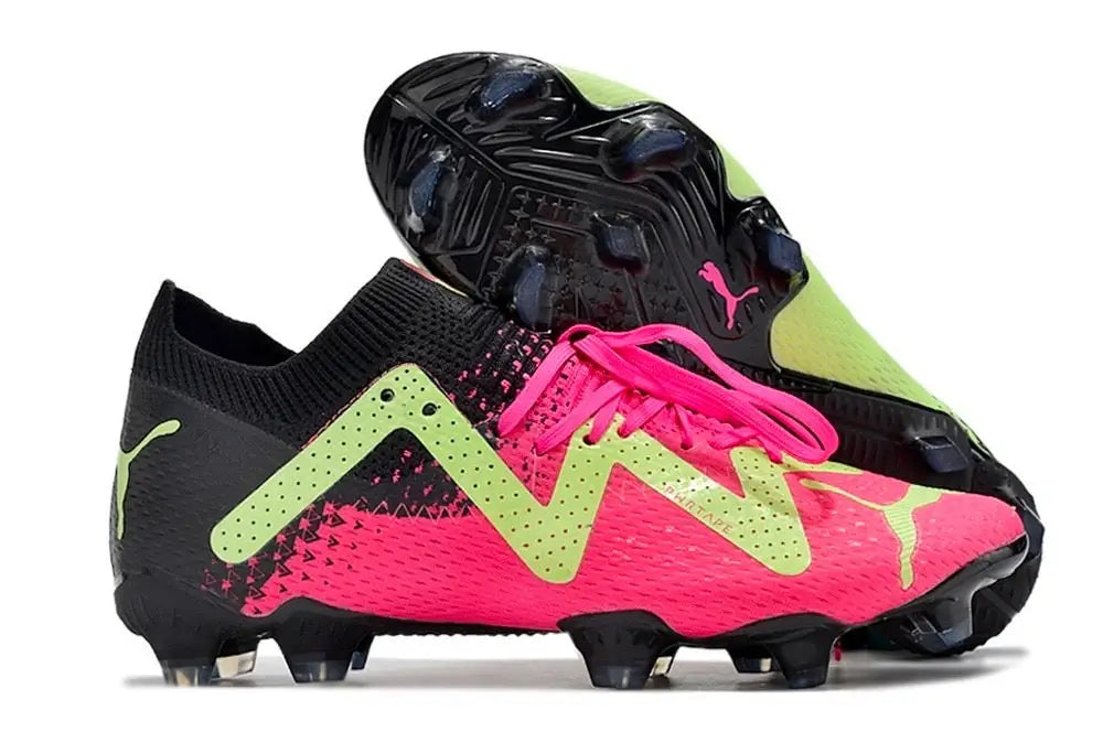 Puma Future Ultimate Fg/Ag Tricks Pack - Black/Ravish/Fast Yellow Soccer Cleats