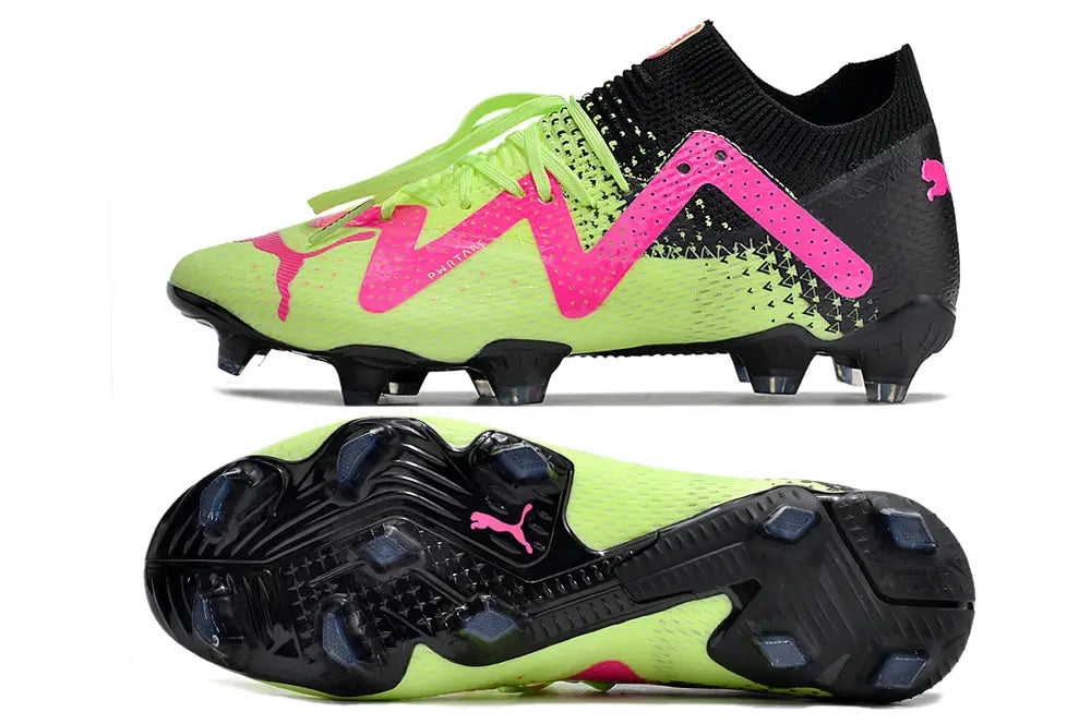 Puma Future Ultimate Fg/Ag Tricks Pack - Black/Ravish/Fast Yellow Soccer Cleats