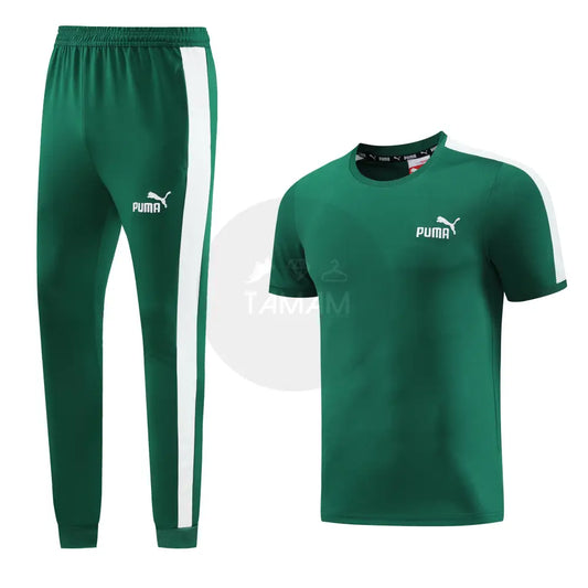 Puma T7 Green Set Shirt + Pants Tracksuit