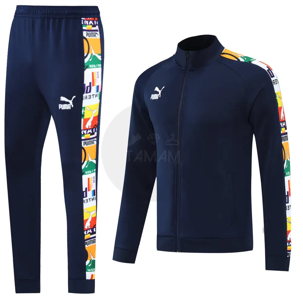 Puma T7 Tracksuit Navy Blue