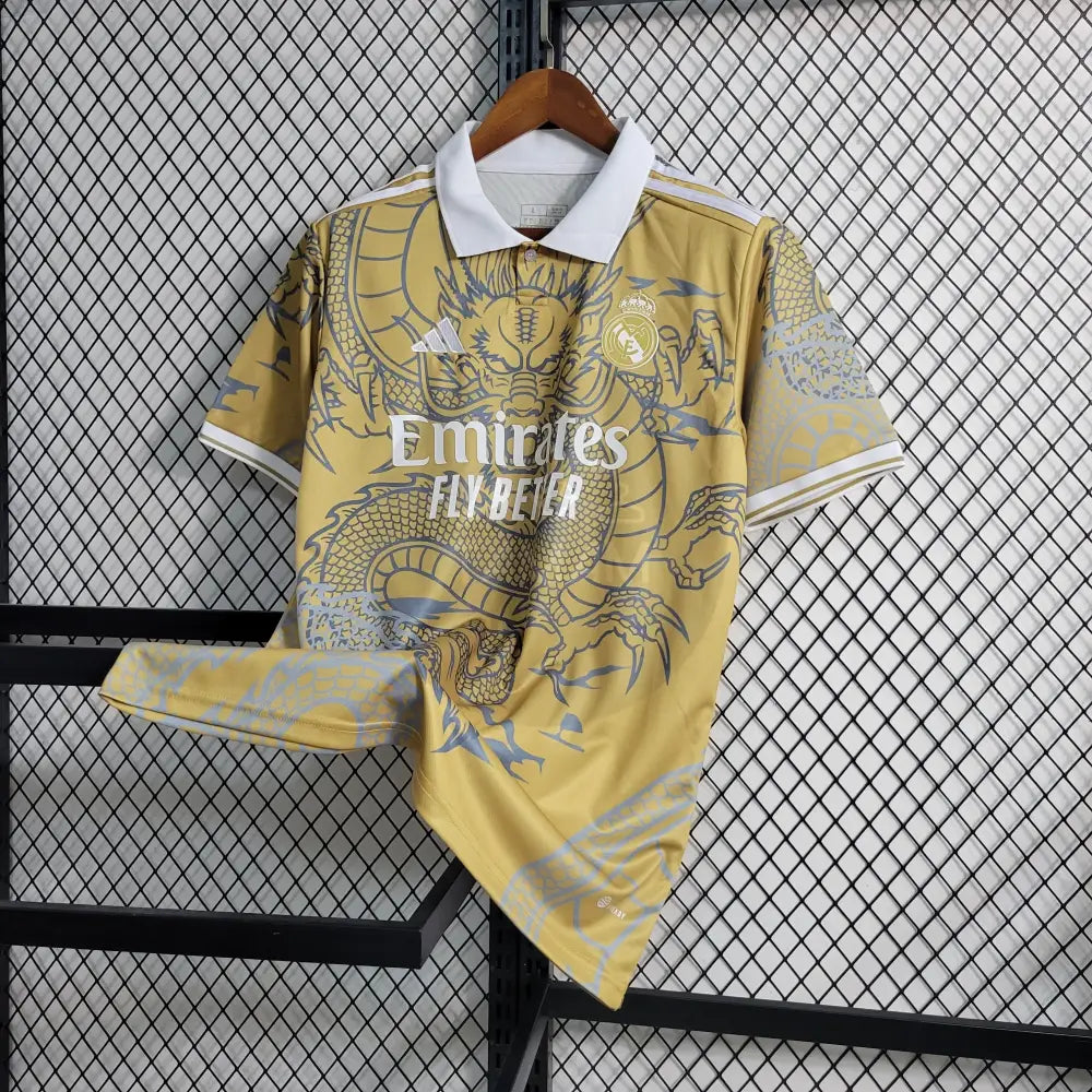 Real Madrid Concept Gold Dragon Special Kit 23/24 Football Jersey