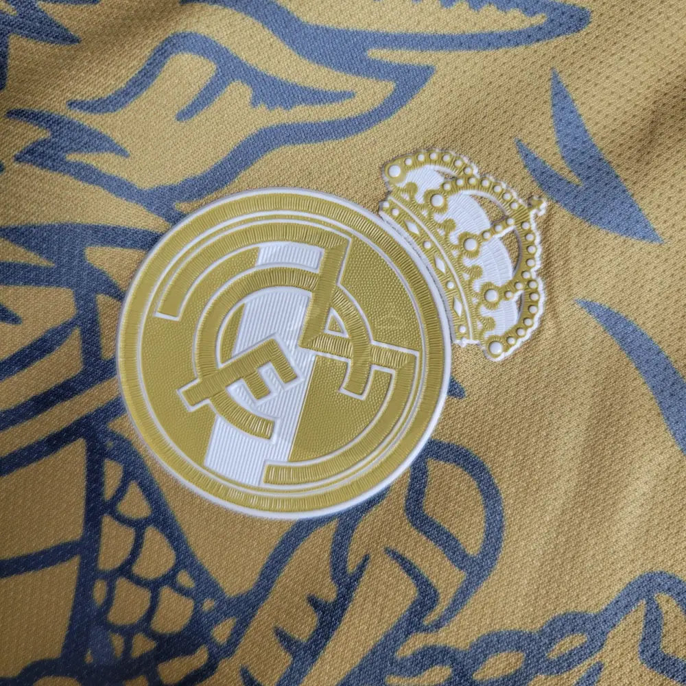 Real Madrid Concept Gold Dragon Special Kit 23/24 Football Jersey