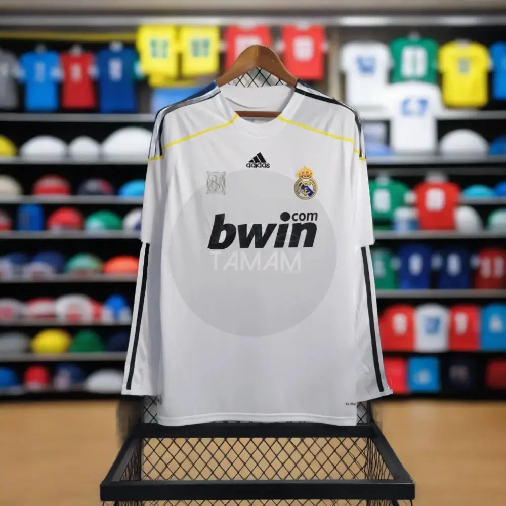 Real Madrid Retro 09/10 Kit Long Sleeves Sleeves Football Jersey