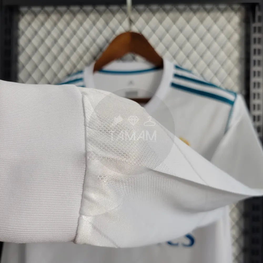 Real Madrid Retro 17/18 Kit Long Sleeves Sleeves Football Jersey